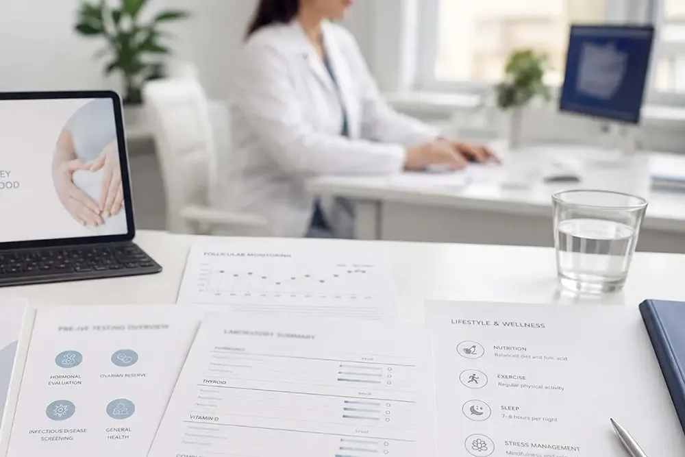 Analize i priprema pre vantelesne oplodnje u B.B. Clinic